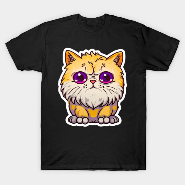 Cute Cat T-Shirt by Sanzida Design